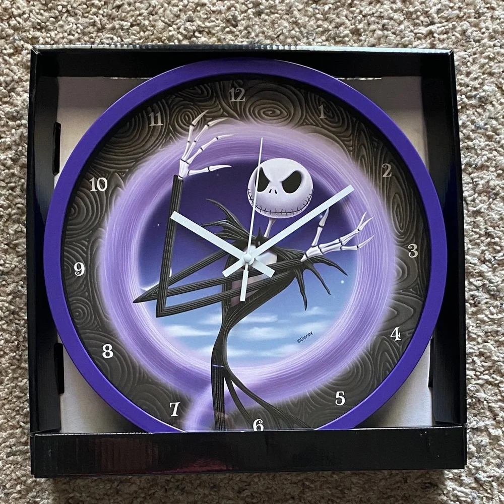 Disney The Nightmare Before Christmas Jack Skellington Decorative Wall Clock